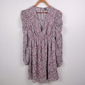 Wild Fable small long sleeve boho style floral dress